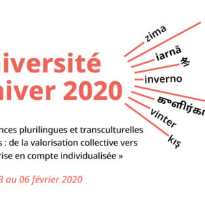 Université d’hiver 2020 – « Compétences plurilingues et transculturelles des élèves »